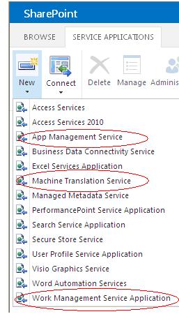 SharePoint 2013 New Service Application